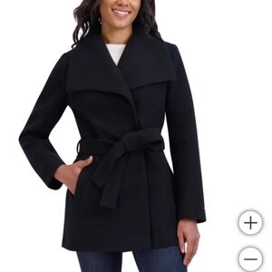 Tahari Ladies' Faux Wool Wrap Coat, nwt